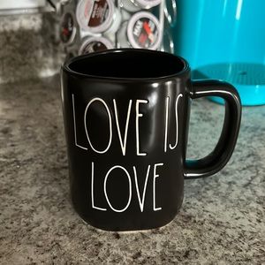 Rae Dunn “LOVE IS LOVE” black coffee mug